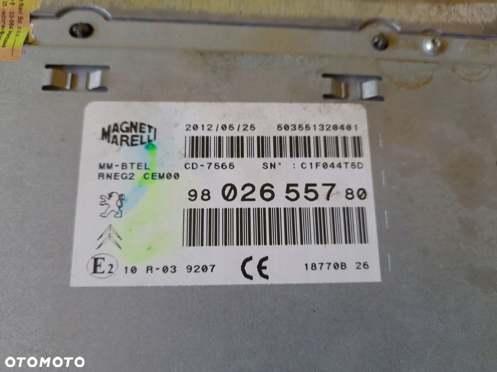 RADIO NAWIGACJA 9802655780 PEUGEOT 508 I 12R - 3