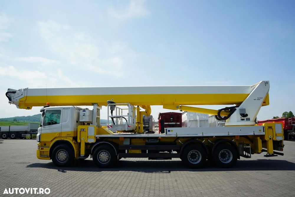 Scania P 380 / 8x4 / Platformă de lucru aeriană / PALFINGER WT 700 / ÎNĂLȚIME DE LUCRU 70 M / - 7