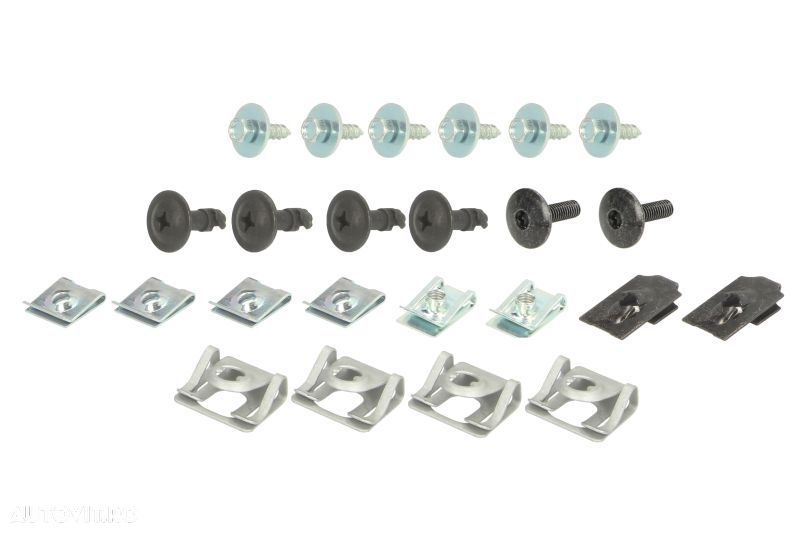 Set fixare scut motor BMW seria 5 (E60/E61) 06.2003-06.2010; set 20 buc, fixare scut sub motor, 07146959923, 07146981767, 51127070202, 51717195796, 51718212148, 51718212164, 51778212165 - 1