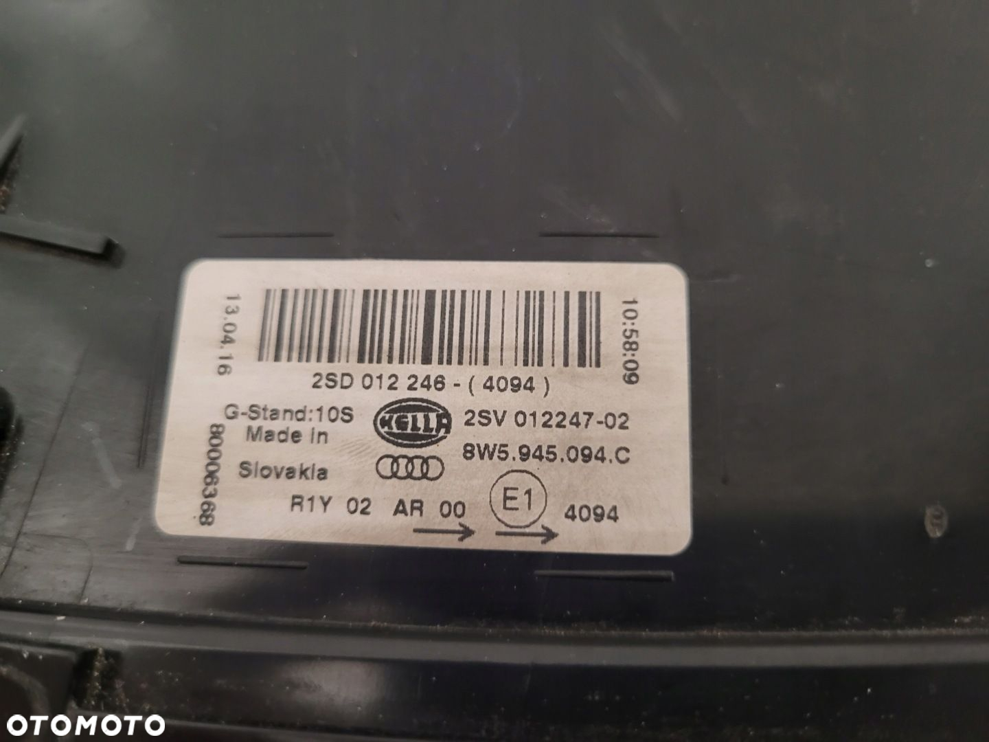 Audi A4 B9 sedan lampa tylna lewa prawa led - 5