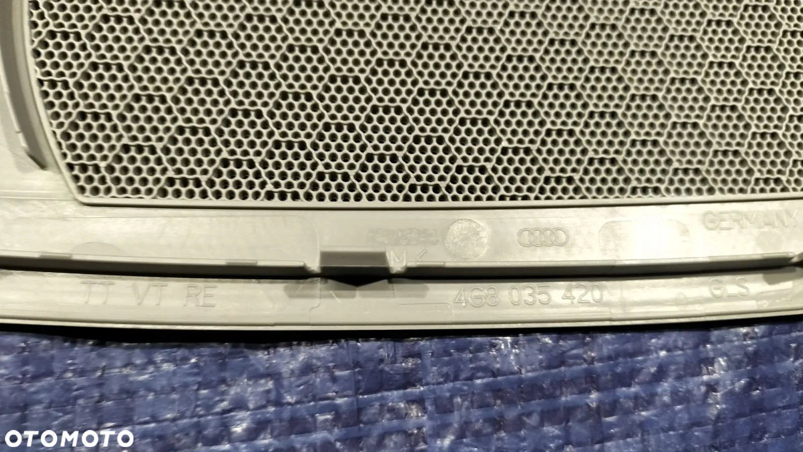 OSŁONA OSŁONY GŁOŚNIKA GŁOŚNIKÓW DRZWI MASKOWNICA PRZÓD TYŁ LEWY PRAWY SZARA KOMPLET 4G8035419 4G8035420 4G8035436 4G8035435 AUDI A7 - 4