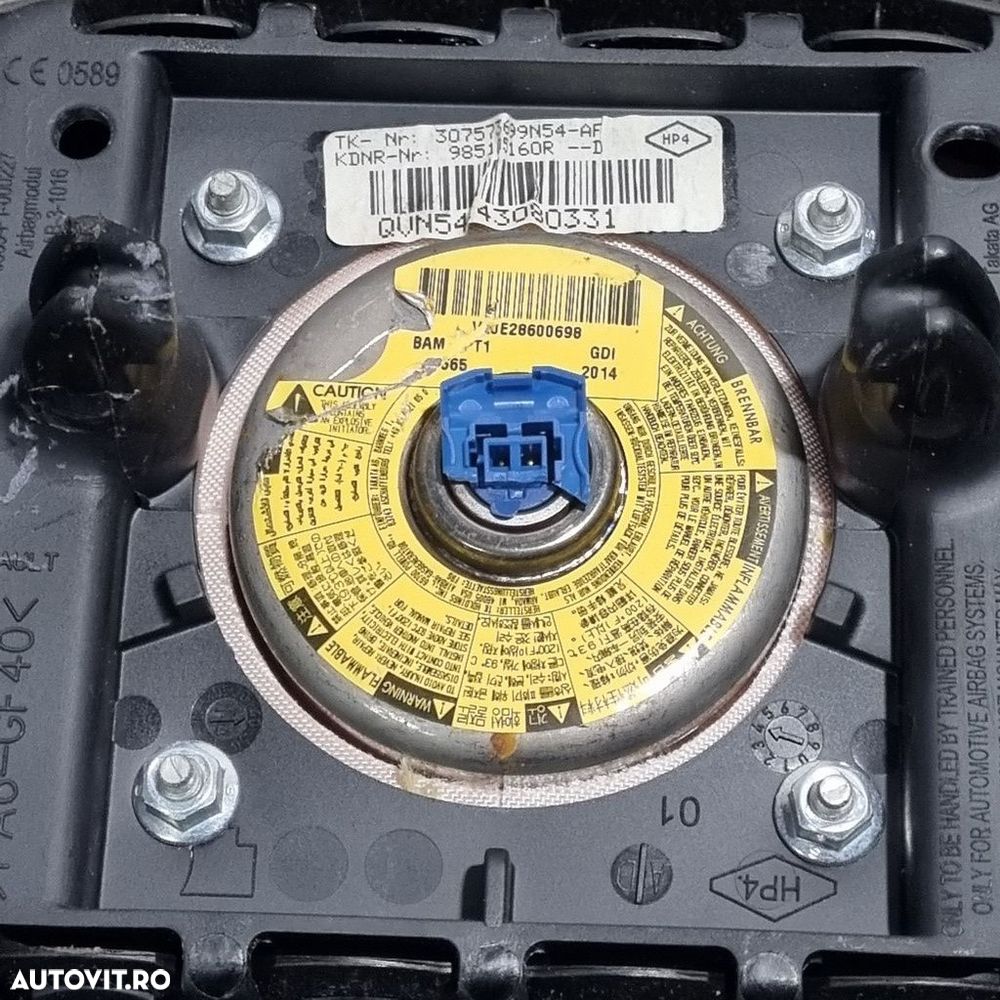 Airbag volan Dacia Duster Facelift 2014 - 2017 (1438) - 4