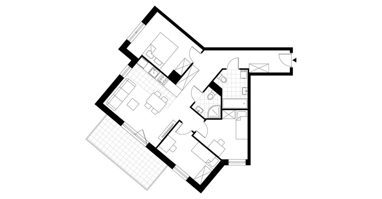 4-pokojowe mieszkanie 71m2 + balkon - Pełny obrazek: 4/9