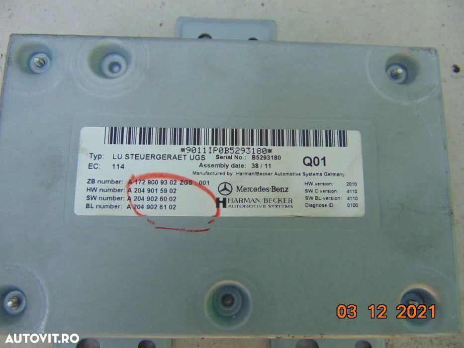 Modul interfata Multimedia Mercedes ML w166 GL x166 w204 w212 w218 W22 - 2