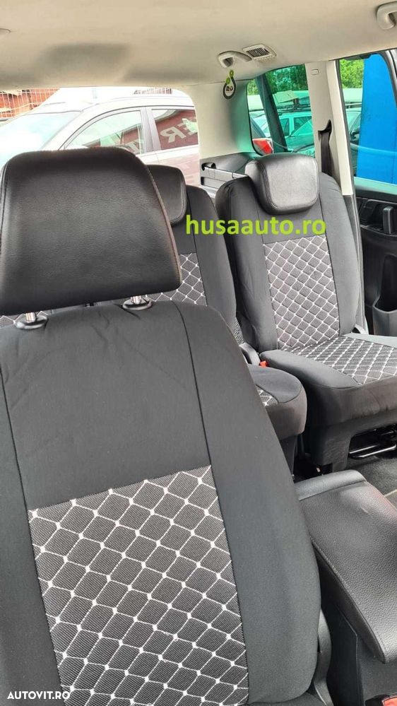 Huse scaun auto Touran 5 locuri individuale stofa tapiterie - 2