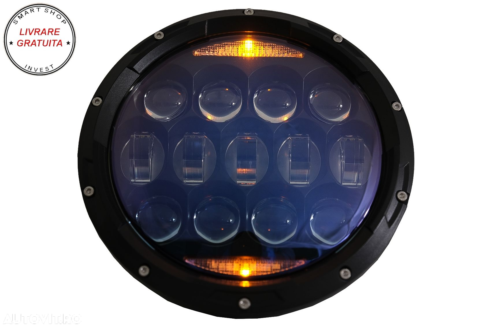 Faruri Full LED CREE Dublu Proiector Halo DRL Jeep Wrangler TJ & JK (1997-2018)- livrare gratuita - 4