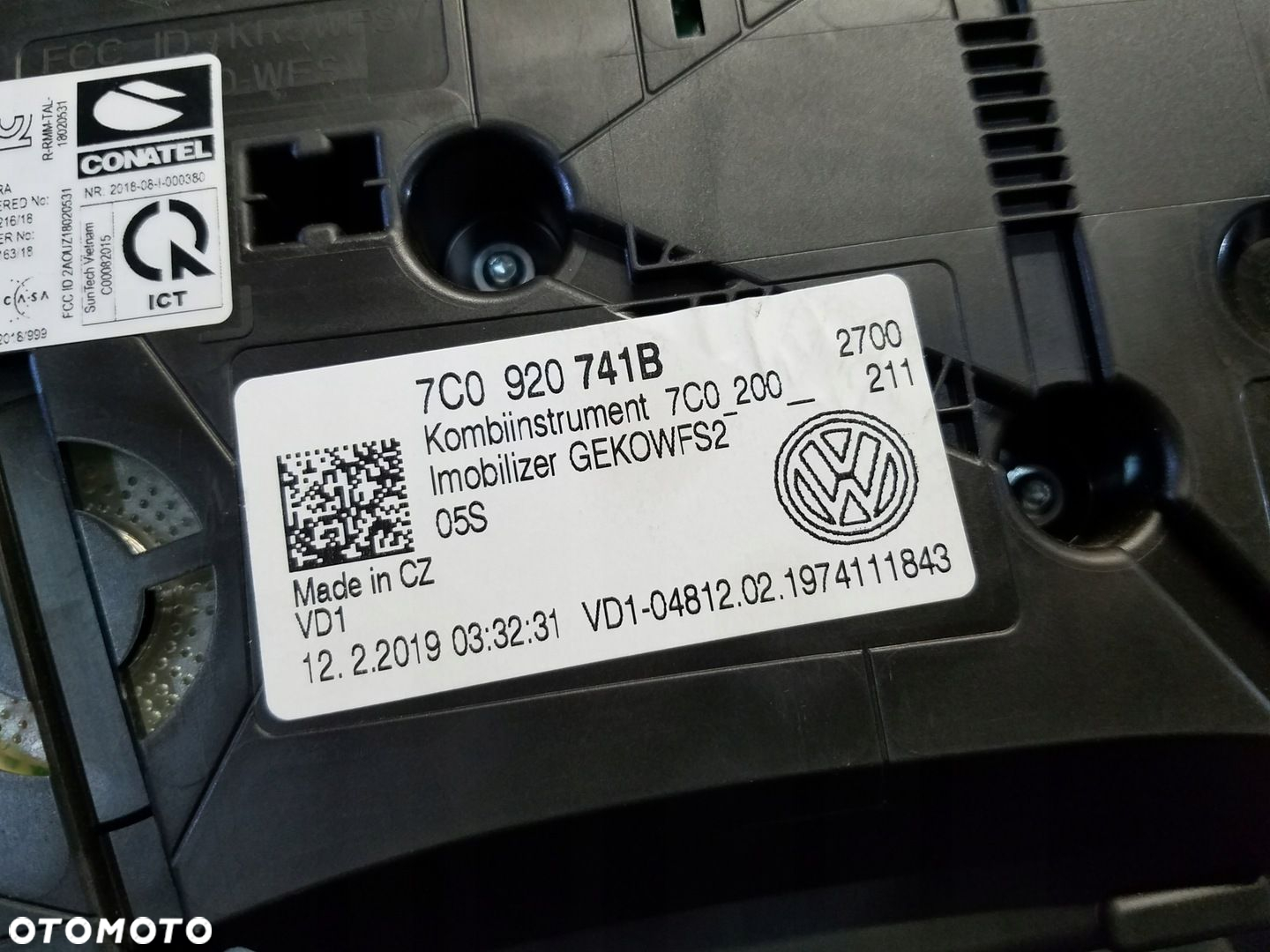 LICZNIK ZEGARY VW CRAFTER II 7C0920741B - 3
