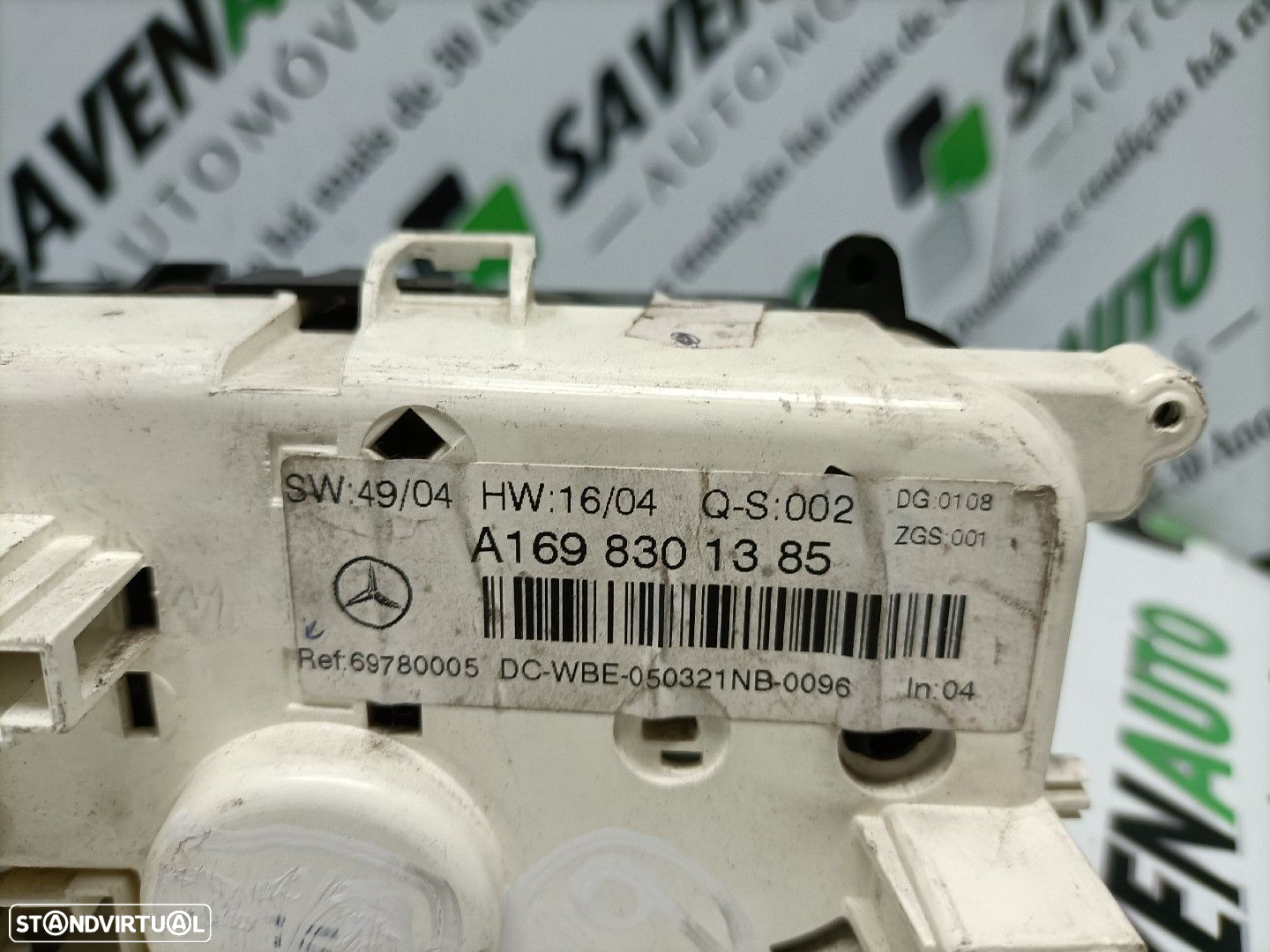 Comando / Botão De Sofagem / Climatronic Mercedes-Benz A-Class (W169) - 3