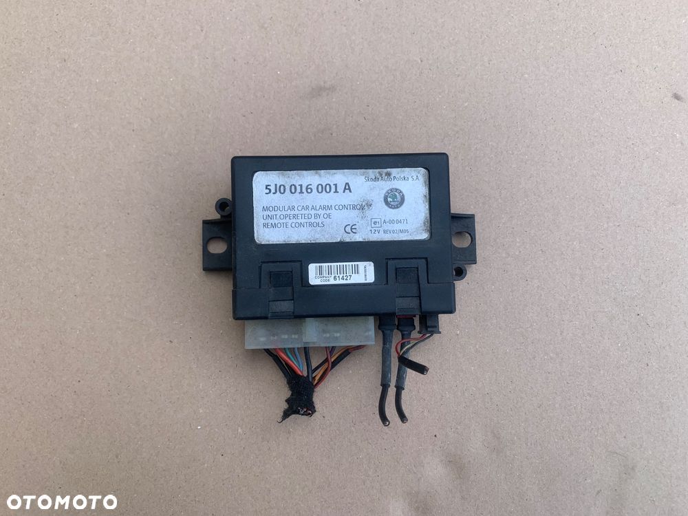 5J0016001 moduł sterownik alarmu skoda octavia II 2 lift - 1