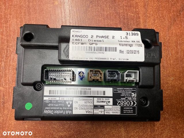 MONITOR EKRAN WYŚWIETLACZ LCD NAVI RENAULT 259153934R - 2