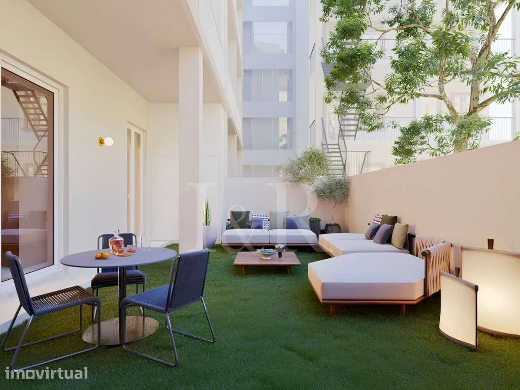 Apartamento T2 com jardim nas Avenidas Novas - Grande imagem: 2/21