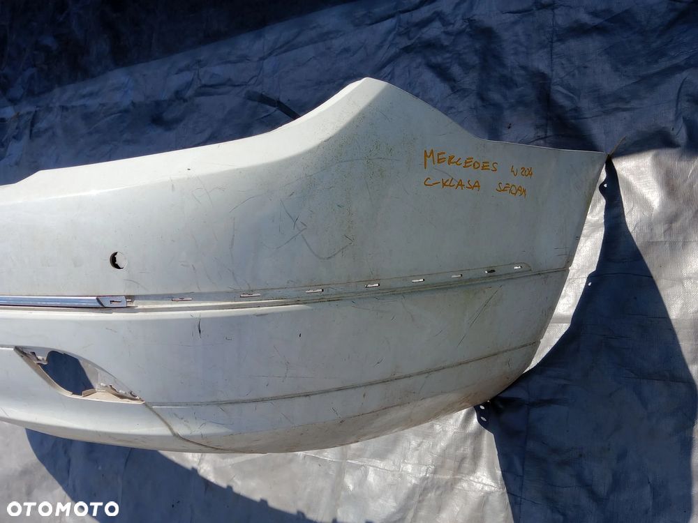 MERCEDES C-KLASA C KLASA 204 W204 SEDAN 2007-2010 ZDERZAK TYLNY TYŁ CHROM LISTWA NIKIEL LISTEWKA - 4