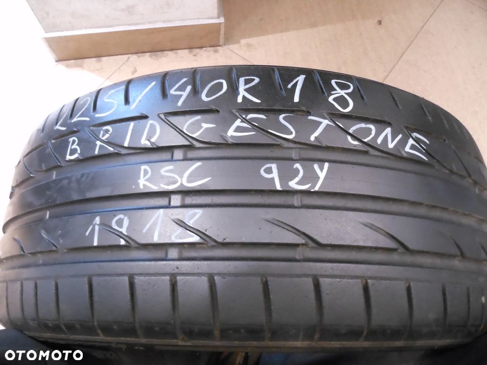 Opona pojedyńcza 225/40r18 bridgestone potenza s001 * 6,2mm rsc rft lato - 1