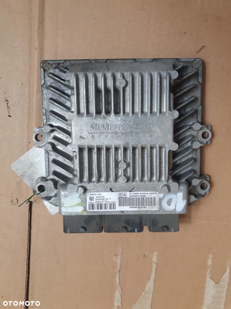 } KOMPUTER ECU PEUGEOT 5WS40615C-T 9665100380 9661642180 - 1