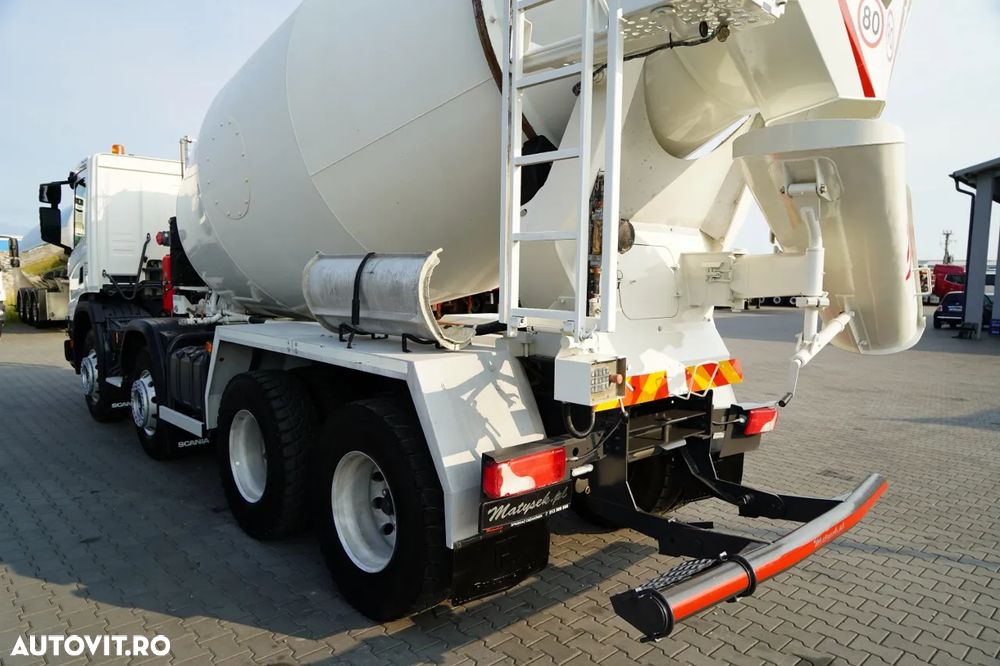 Scania P 410 XT / BETONOMIESZARKA / GRUSZKA / PUTZMEISTER 9 m3 / EURO 6 / ALUFELGI - 13