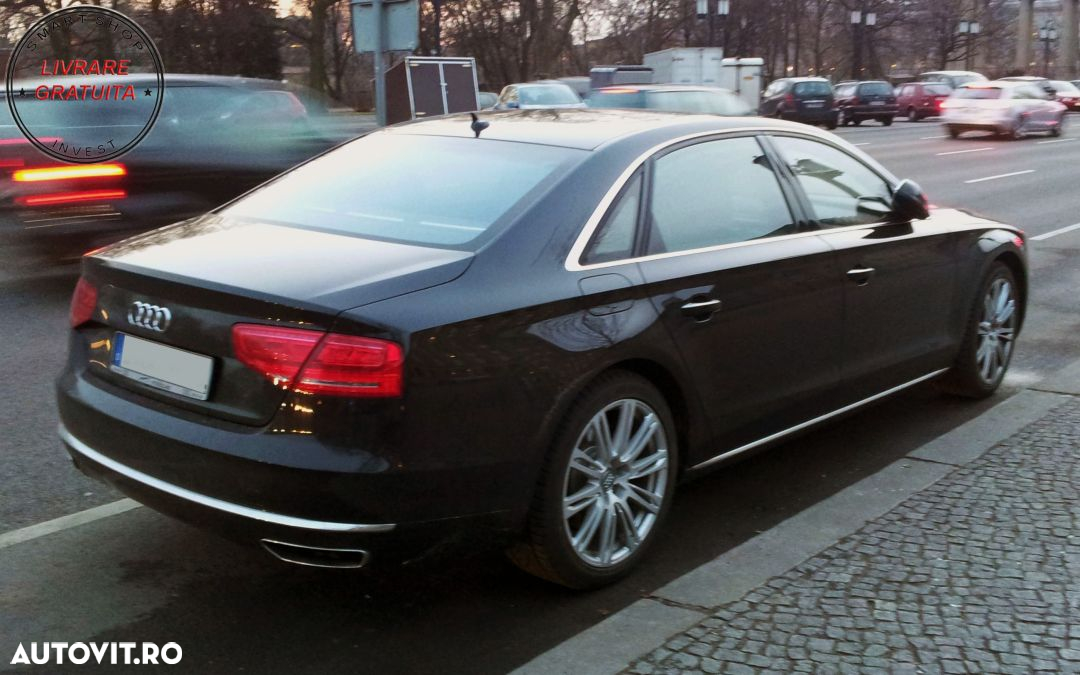 Difusor bara spate cu Ornamente tobe AUDI A8 D4 (2010-2014) W12 Design- livrare gratuita - 13