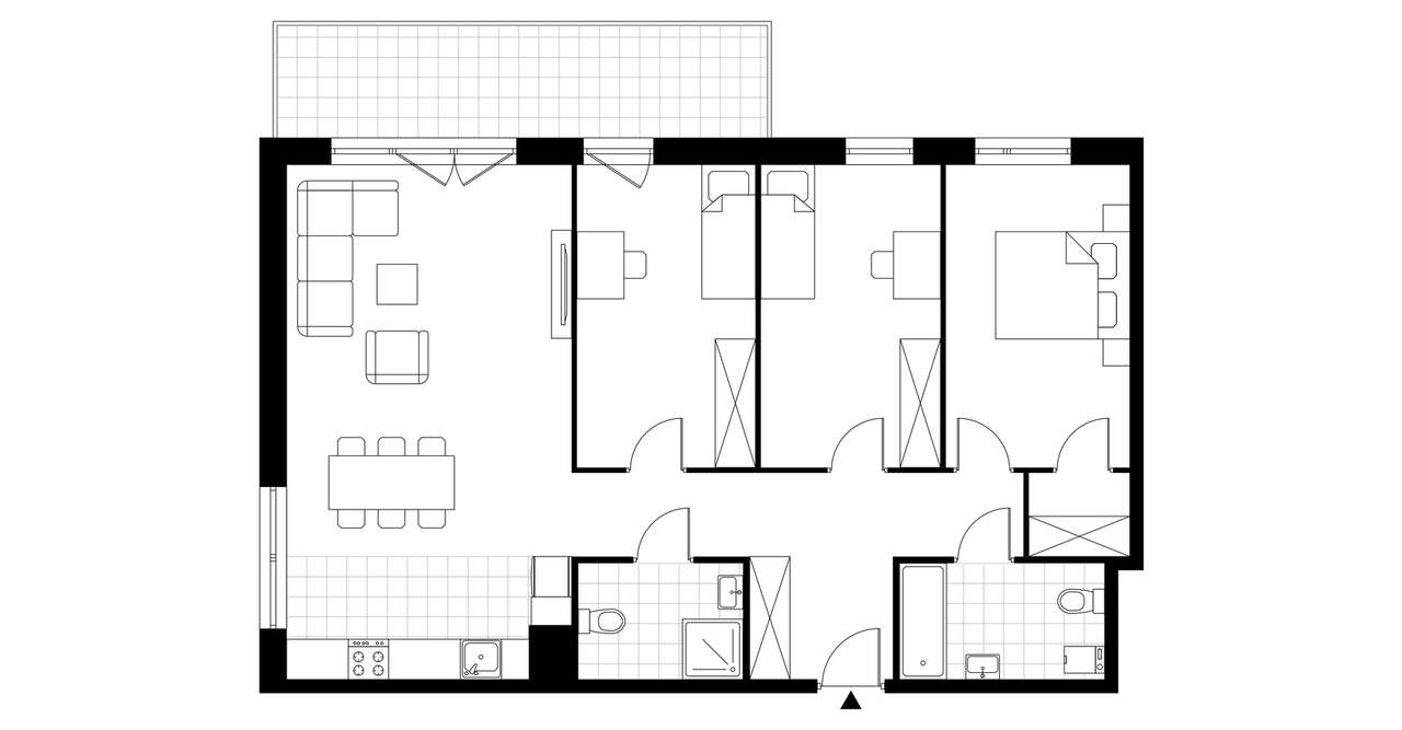 4-pokojowe mieszkanie 90m2 + balkon Bez Prowizji - Pełny obrazek: 3/23