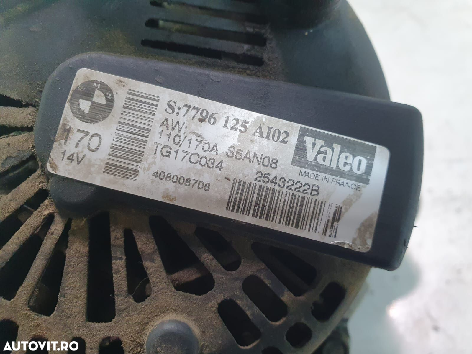 Alternator 2543222b 3.0 d M57N2 BMW X5 E70 [2006 - 2010] 3.0 d M57N2 - 3