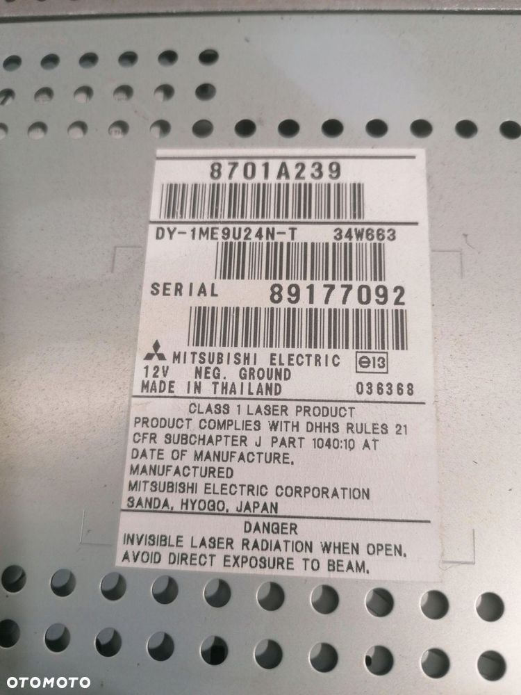 radio cd mitsubishi colt vi lift 8701a239 - 4