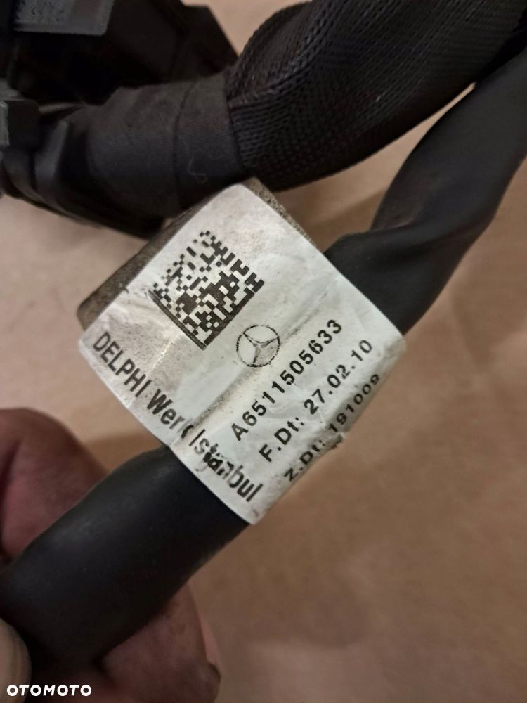 mercedes w212 2.2 cdi 651925 wiązka instalacja przewodów silnik a6511505633 - 7