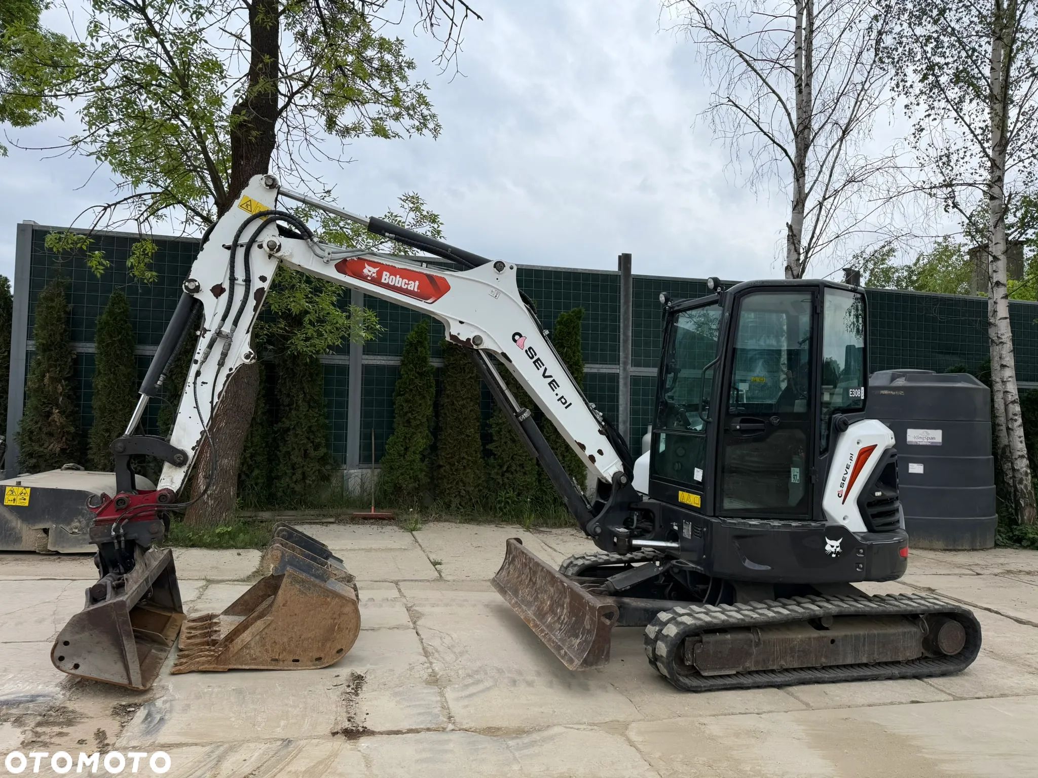 Bobcat E 50 z - Szybkozłacze hydr. , skarpówka hydrauliczna , łyżka 30 cm + 60 cm - 1