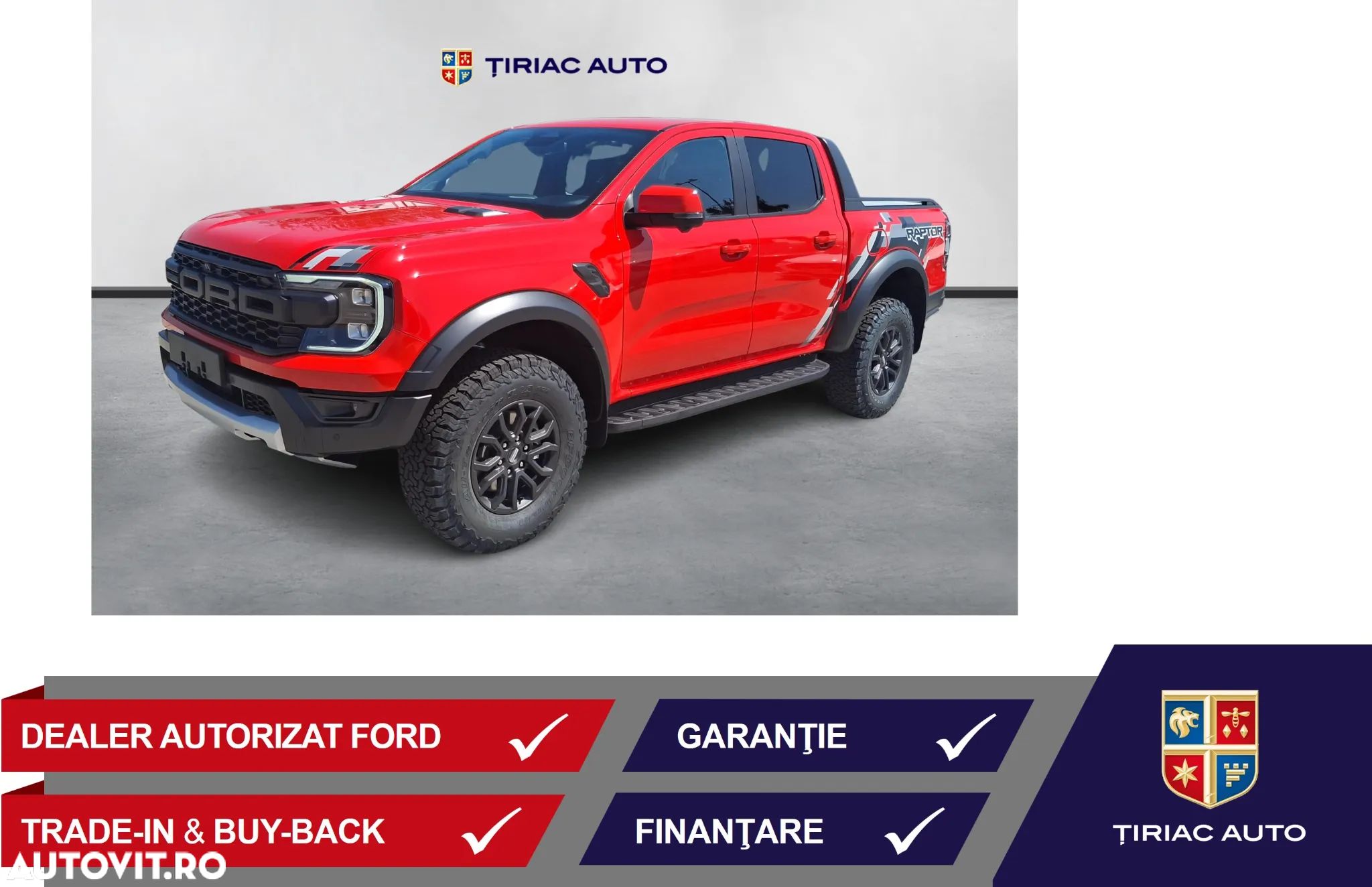 Ford Ranger Pick-Up 3.0 EcoBoost 288 CP 4x4 Cabina Dubla Raptor Aut. - 1