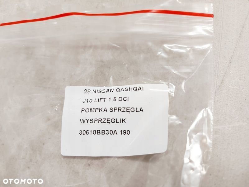 NISSAN QASHQAI I 1 J10 LIFT 1.5 DCI POMPKA SPRZĘGŁA 30610BB30A - 5