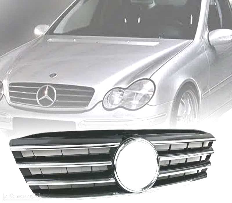 GRELHA FRONTAL MERCEDES CLASE C W203 00-07 LOOK AMG - 1