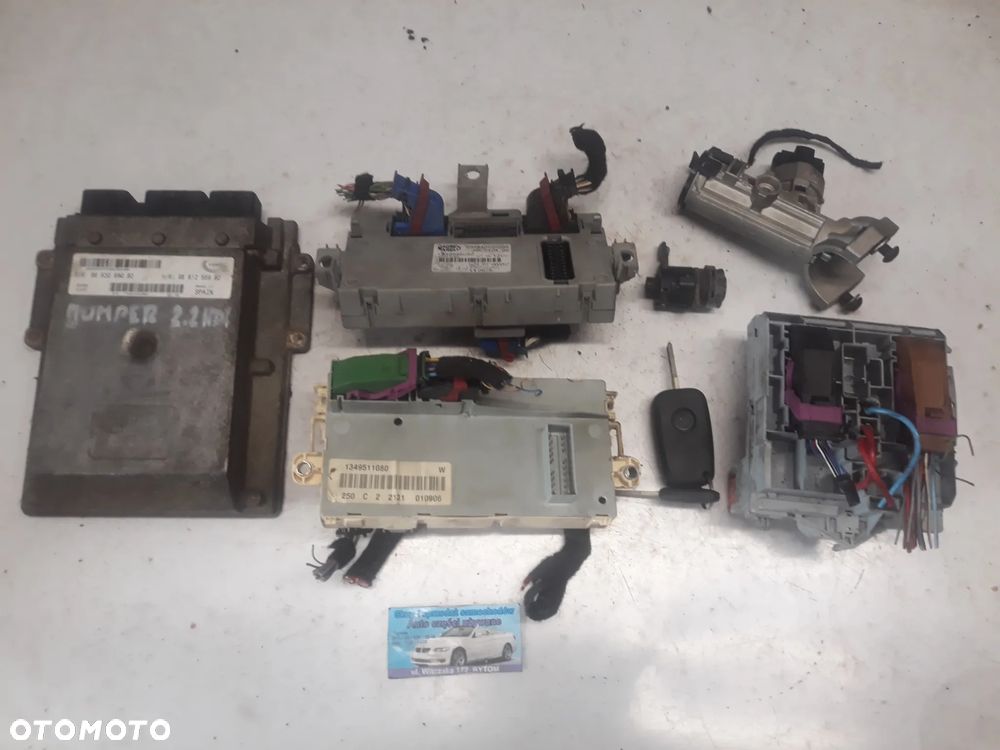 ZESTAW STARTOWY CITROEN JUMPER II 2,2 HDI 2006r  STEROWNIK  9663289080   9661256980 - 1