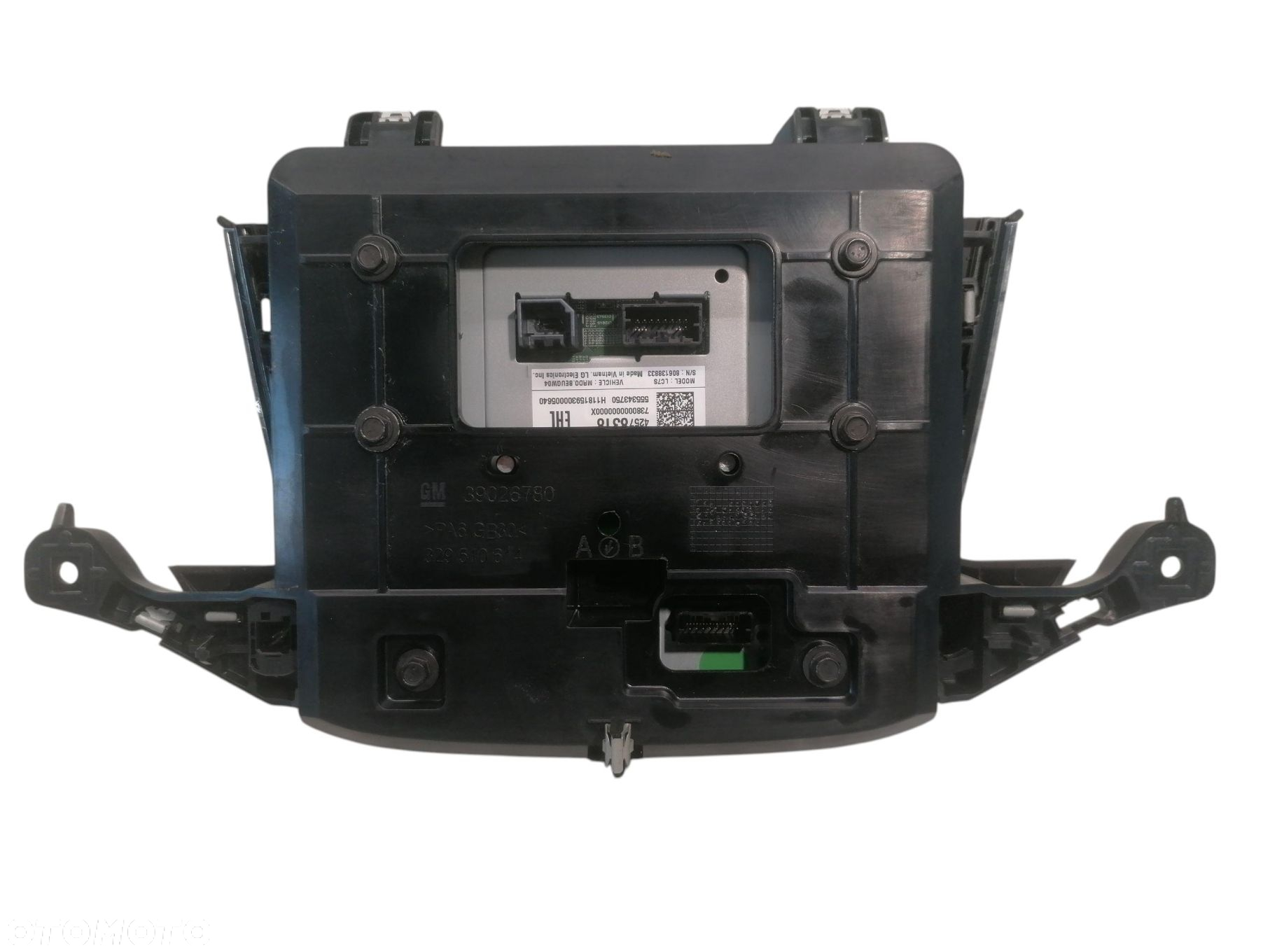 PANEL WYŚWIETLACZ RADIA NAWIGACJI OPEL ASTRA V K 555343750 39026780 - 4