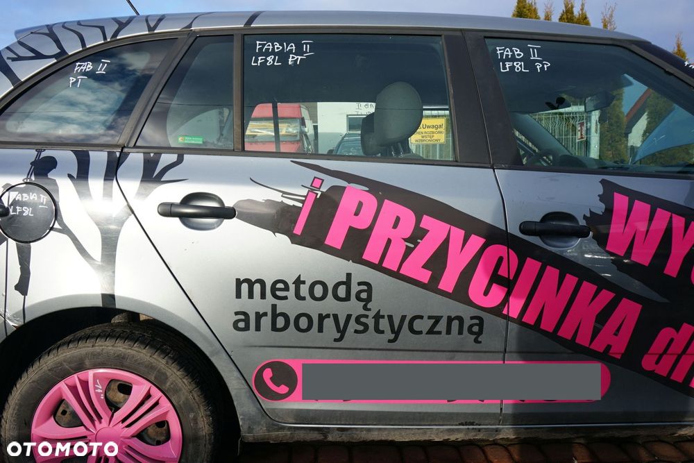 DRZWI TYLNE PRAWE FABIA II 545 LIFT KOMBI LF8L  SZARY SKODA 2010-2014 - 1