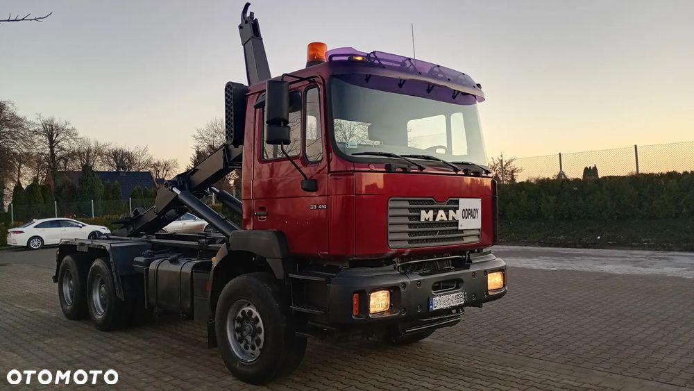 MAN 6x4 33.414 DFC F2000 FE 410 WYWROTKA HAKOWIEC DO ZABUDOWY Duża Ładowność Wzmocniony Resor Wersja Budowlana EXPORT Zamiana sprzęt budowlany - 1