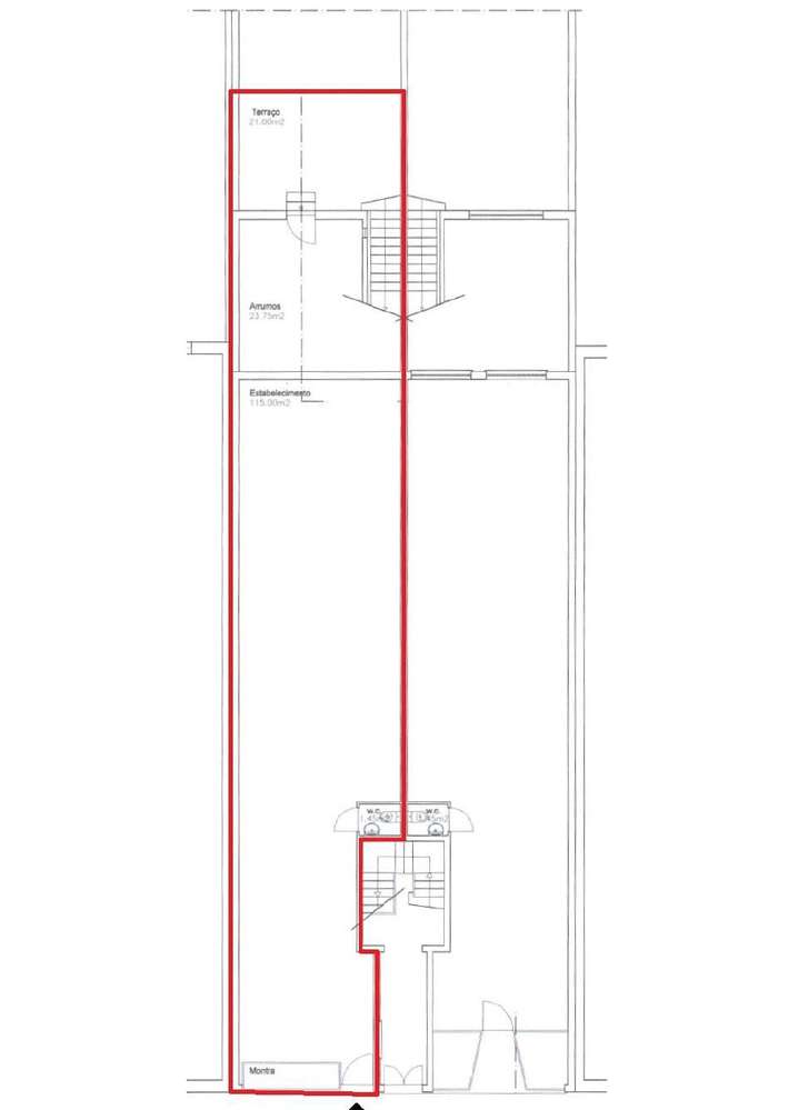 Loja Comercial c/ 150m2 em Cedofeita (550m Estação Metro Trindade) - Grande imagem: 4/4