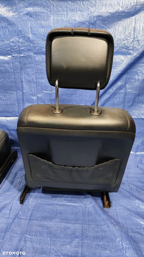 FOTELE KANAPA TUNEL ŚRODKOWY PODŁOKIETNIK BOCZKI DRZWI LED DEKORY TAPICERKA WNĘTRZE SKÓRA CZARNA GRZANA PAMIĘĆ FULL MASAŻE MERCEDES W221 LIFT KRÓTKI - 16