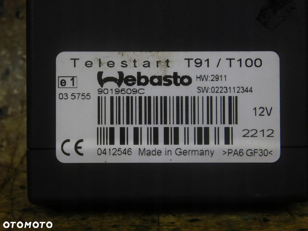 9019509C Sterownik Moduł Panel Sterowania Webasto Telestart - 2