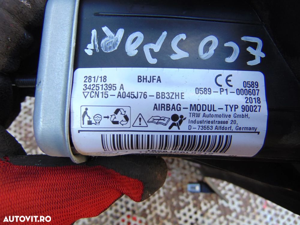 Plansa Bord Ford Ecosport airbag sofer pasager genunchi airbag-uri stanga dreapta - 13