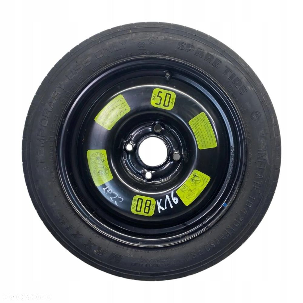 KOŁO DOJAZDOWE CITROEN C3 II DS3 C4 CACTUS 125/80R15 4X108 ET15 - 1
