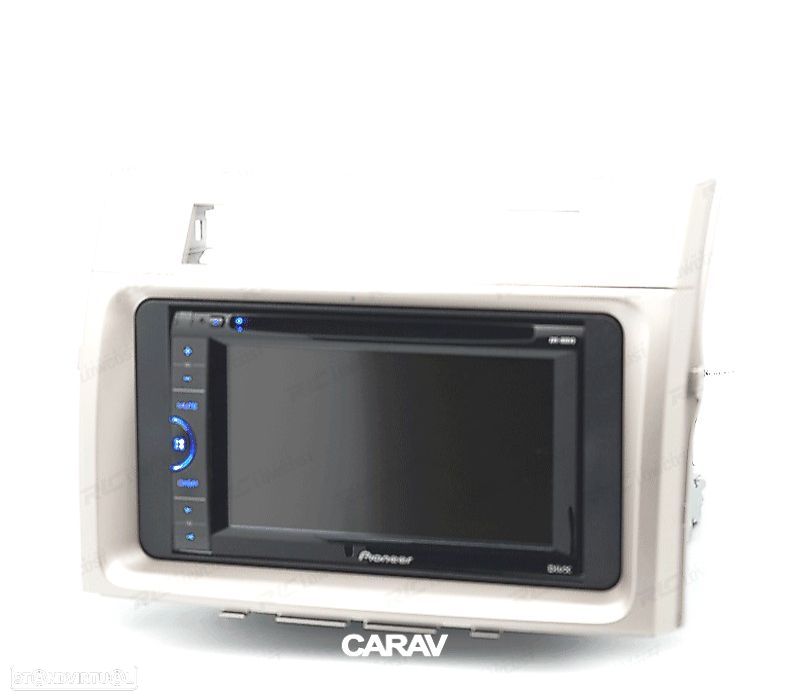 MOLDURA ADAPTADOR CINZA CLARO PARA RADIO 2-DIN PARA TOYOTA COROLLA VERSO 04-09 - 1