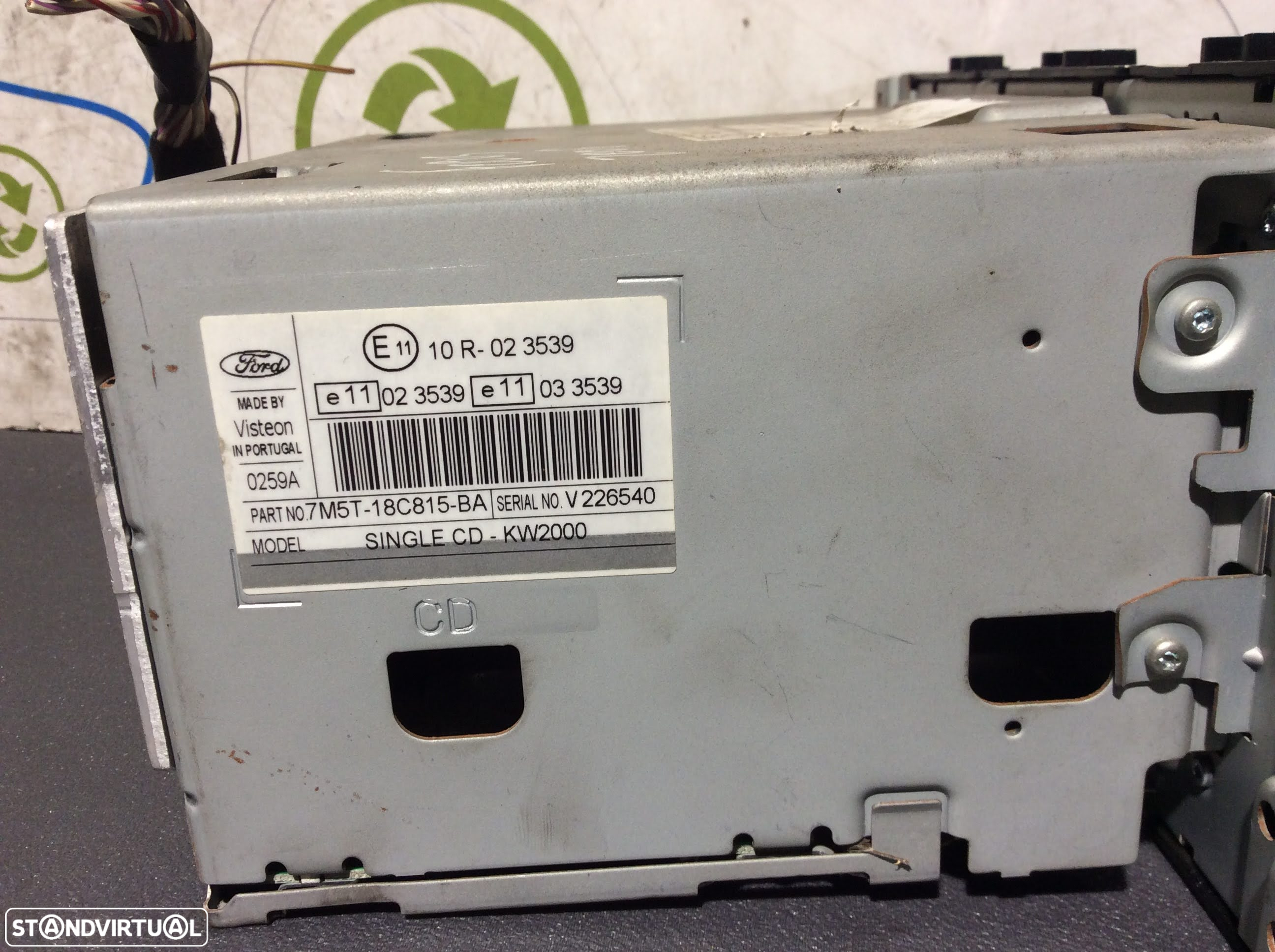 Radio Ford Focus 2008   7M5T-18C815-BA - 4