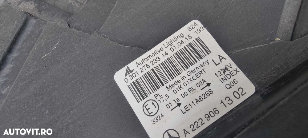 far stanga mercedes s class w222 2015 pentru piese - 3