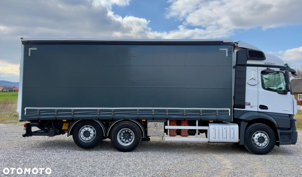 Mercedes-Benz ACTROS 2540 / 2545 / FIRANKA / ZSUWANY DACH / WINDA / / 3 OSIE / 14.5T ŁADOWNOŚĆ/ BURTO - FIRANKA / 18 EUROPALET / AUTOMAT / Z NIEMIEC / 2018 / E6 / - 12