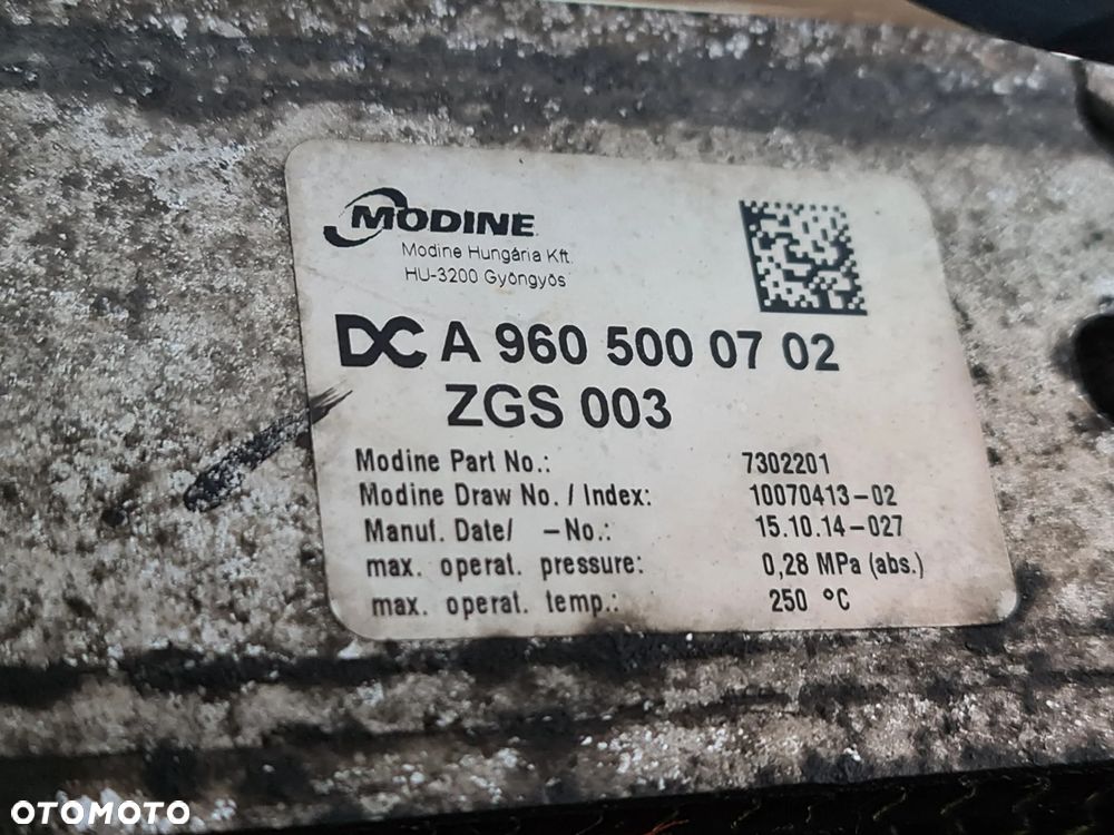 KOMPLET CHŁODNIC INTERCOOLER CHŁODNICA WODY MERCEDES ATEGO ANTOS EURO 6 - 7