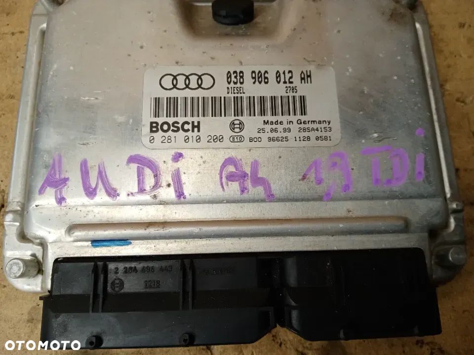 Komputer sterownik silnika Audi A4 B5 1.9 TDI 038906012AH 0281010200 - 5