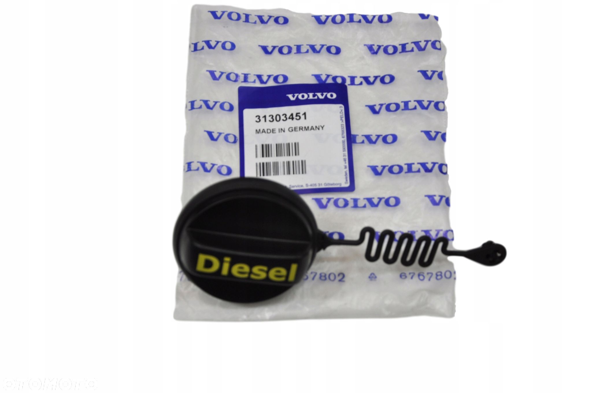 VOLVO C30 C70 korek wlewu paliwa diesel uchwyt OE - 1