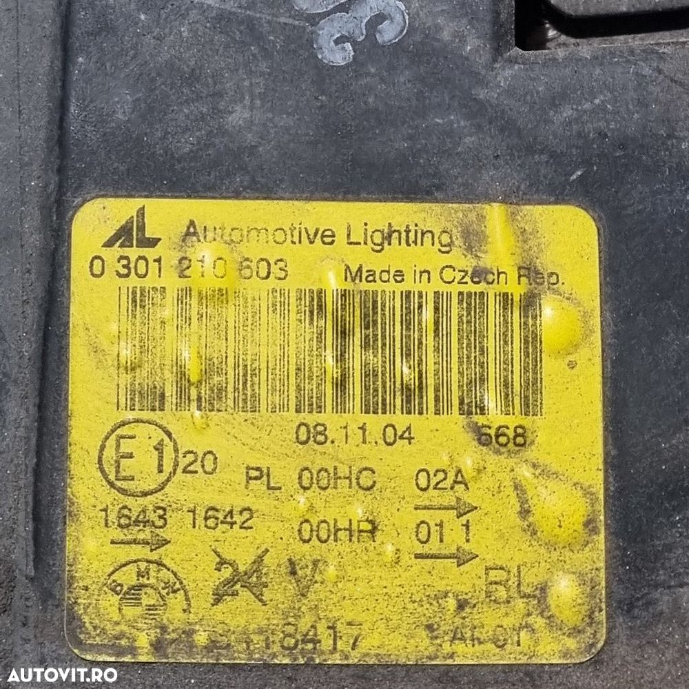 Far Stanga BMW X3 E83 2006 - 2010 SUV 4 Usi (1459) Fara xenon 0301210603 - 4