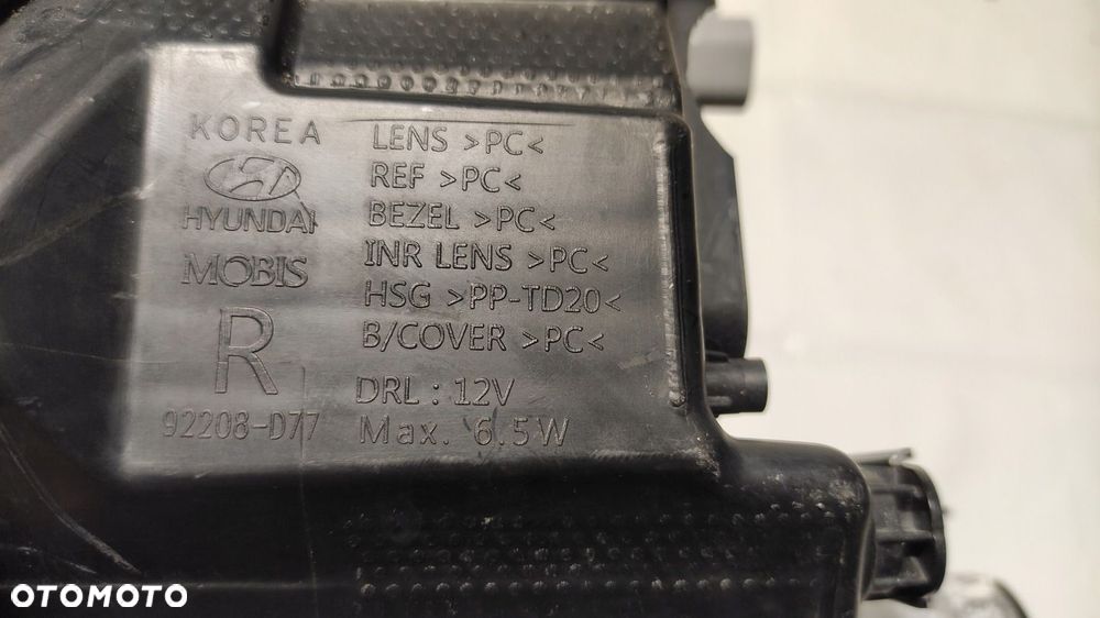 TUCSON N-LINE KRATKA HALOGEN LAMPA LED DRL PRAWA 92208D7700 - 6