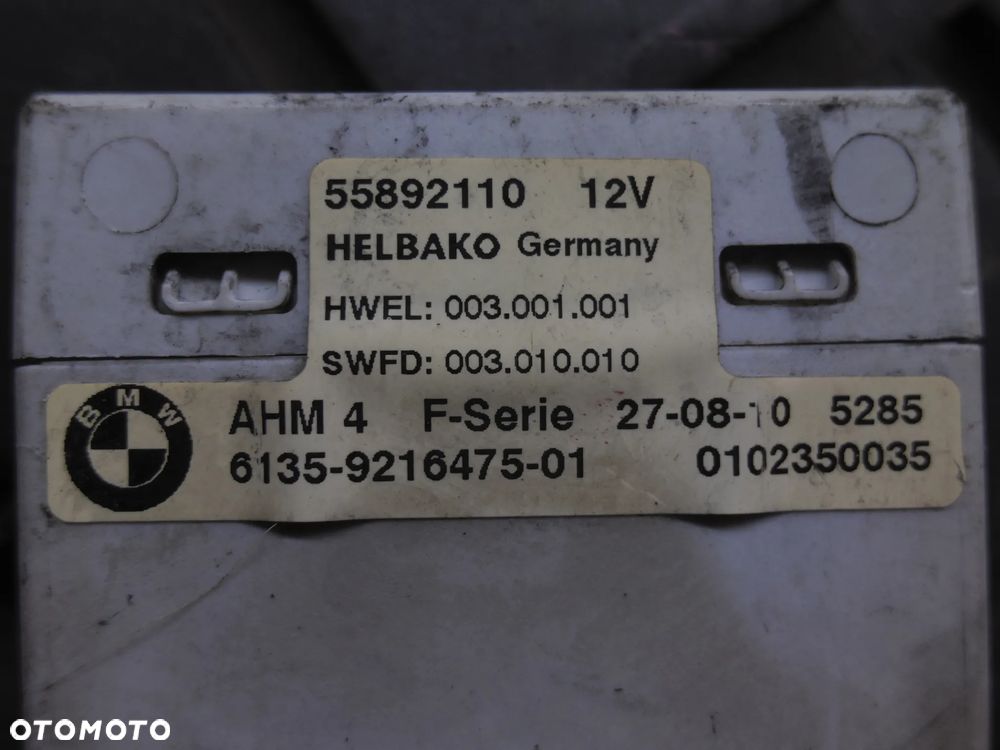 STEROWNIK MODUŁ HAKA PRZYCZEPY BMW AHM F01 F10 F11 F02 F07 GT X3 F25 9216475 - 2