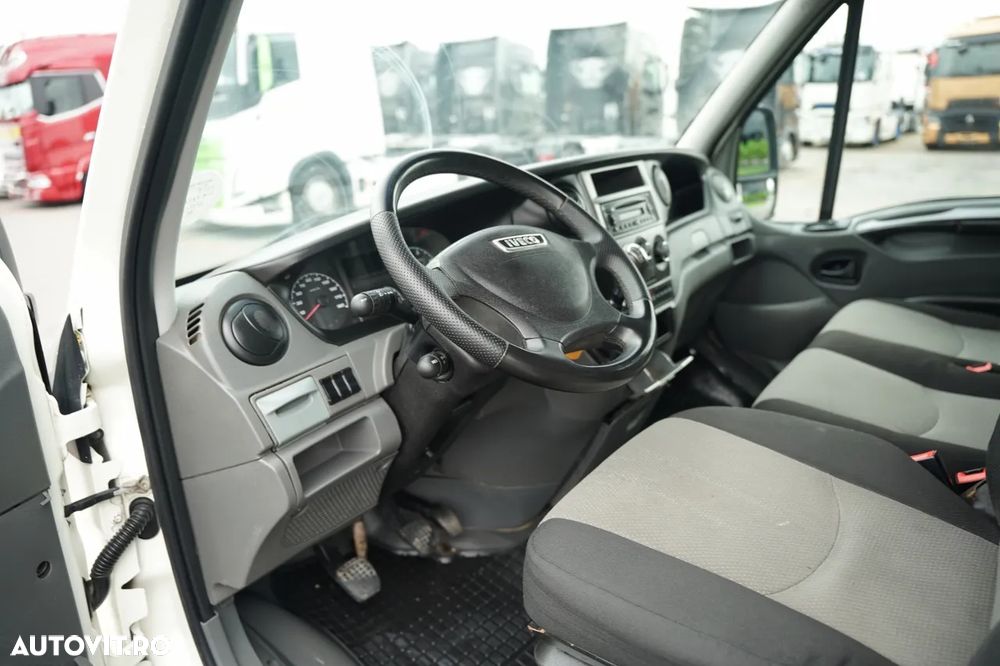 Iveco DAILY 35-130 / BASCULANTĂ CU BENĂ DIN OȚEL (DESCĂRCARE SPATE) / CABINĂ DUBLĂ - 7 LOCURI / ROȚI SPATE DUBLE / MANUALĂ / IMPORT / - 24