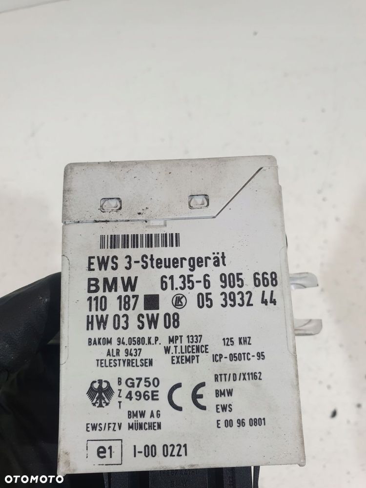 moduł sterownik ews immo 6905668 bmw 5 e39 525i eur - 4