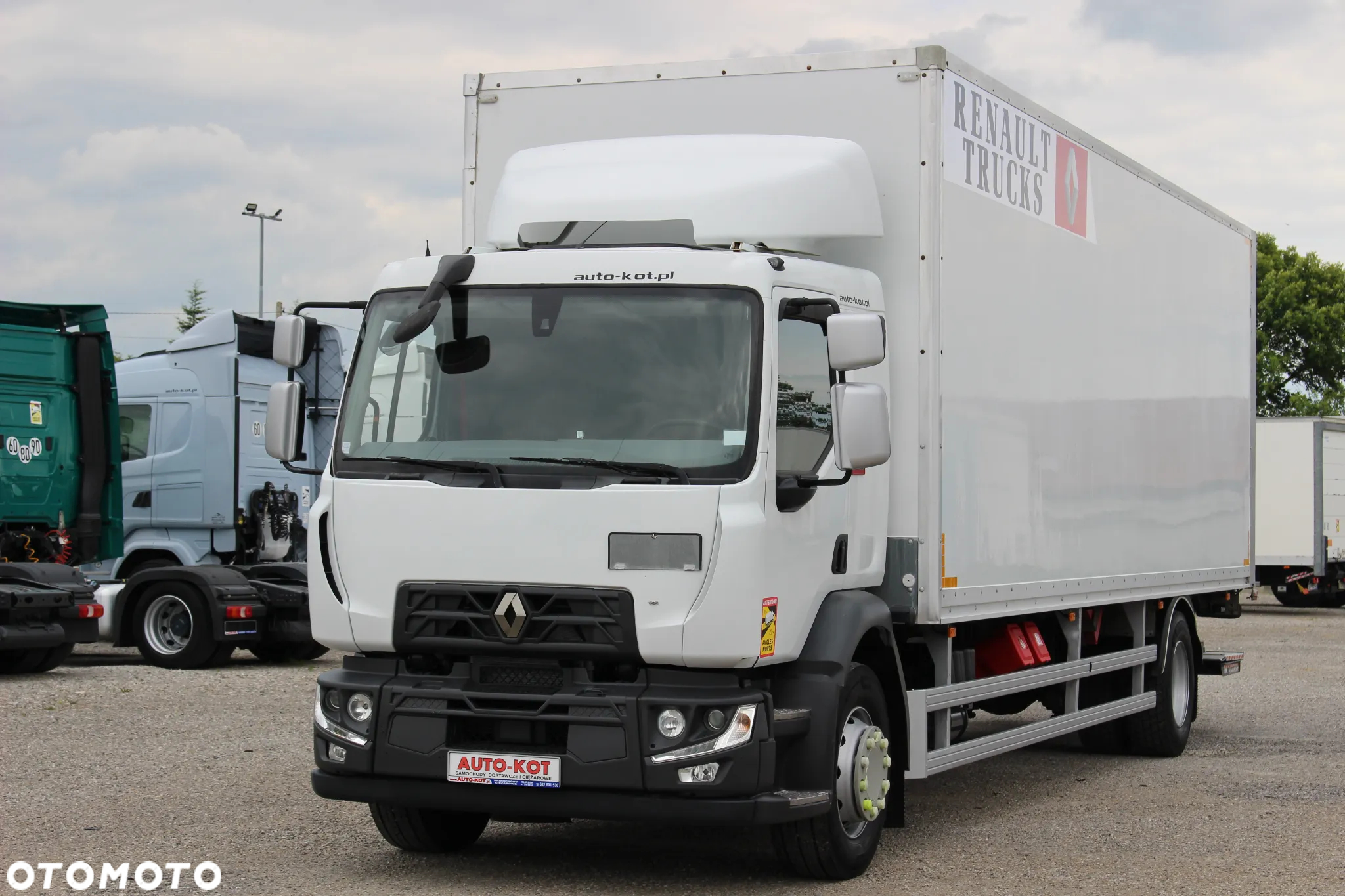 Renault D19 *280KM*/ KONTENER + WINDA /21 PALET / KLIMA / OPONY 80%/SERWIS FR/ SUPER STAN / - 2
